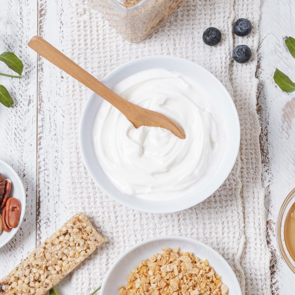 organic-yogurt-bowl-with-oats-table